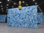 Blue Gava Agate Backlit Slab