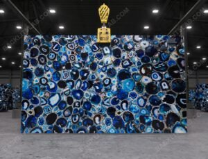 Blue Agate Backlit Slab