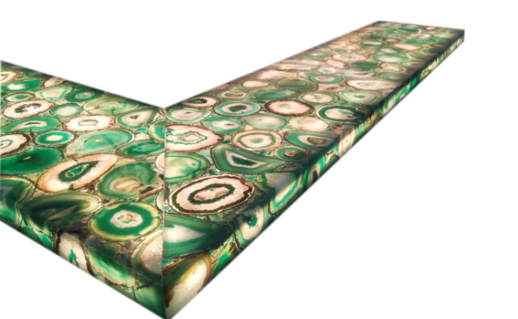 Green Agate Backlit Countertop