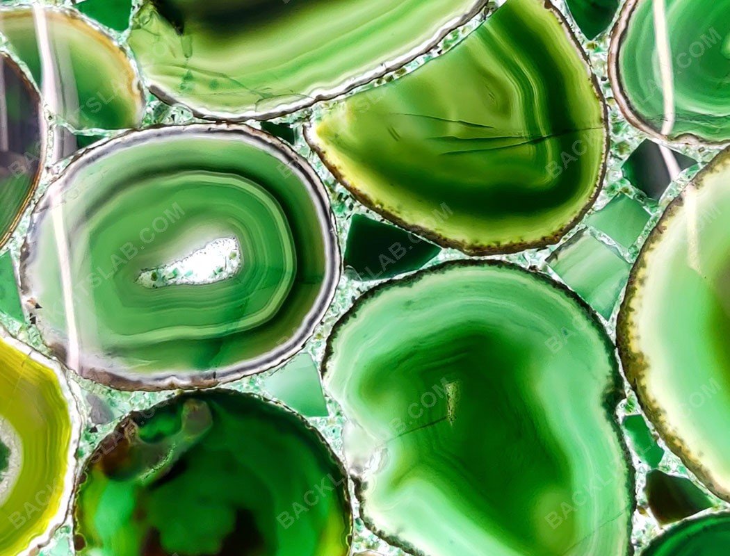 Green Agate Backlit Feature