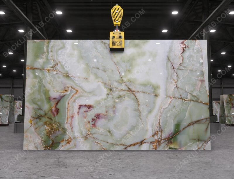 Green Onyx Backlit Slab