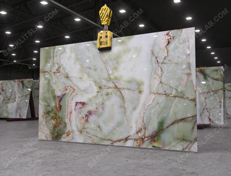 Green Onyx Backlit Slab