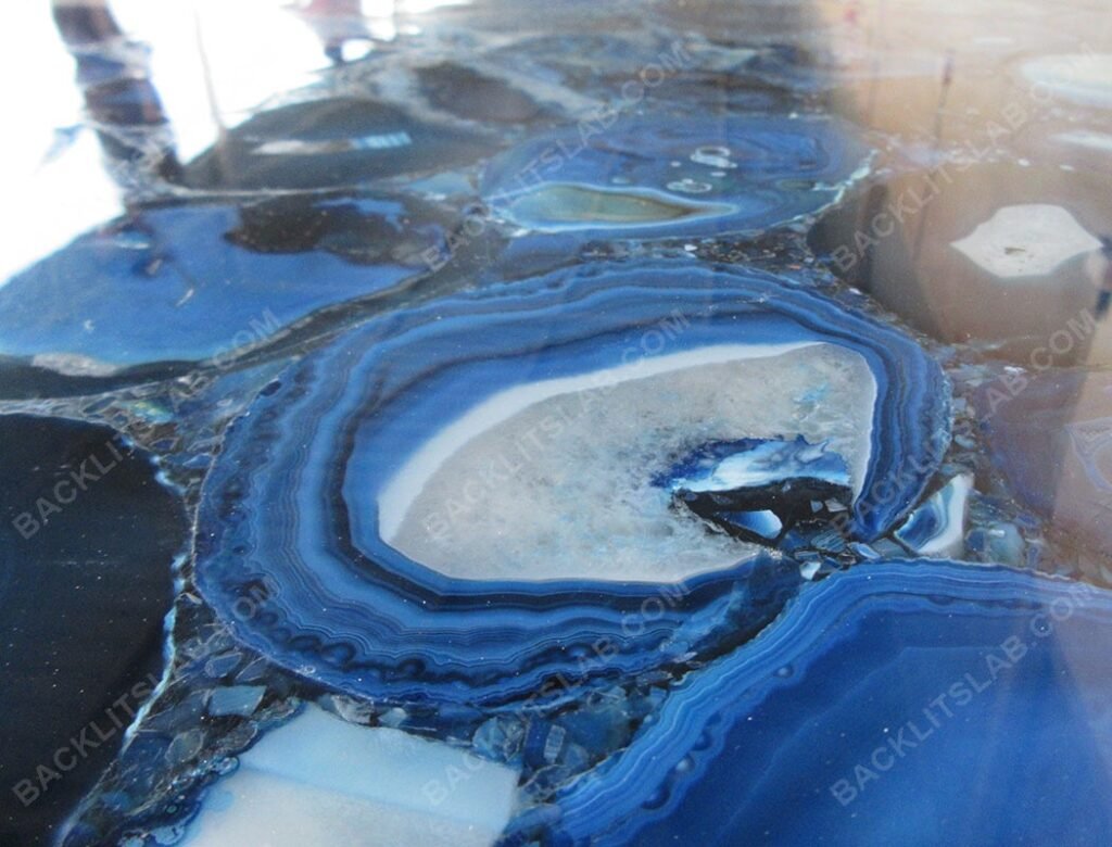 Indian Blue Agate Premium Quality