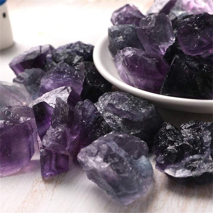 Purple Fluorite Rough Stone